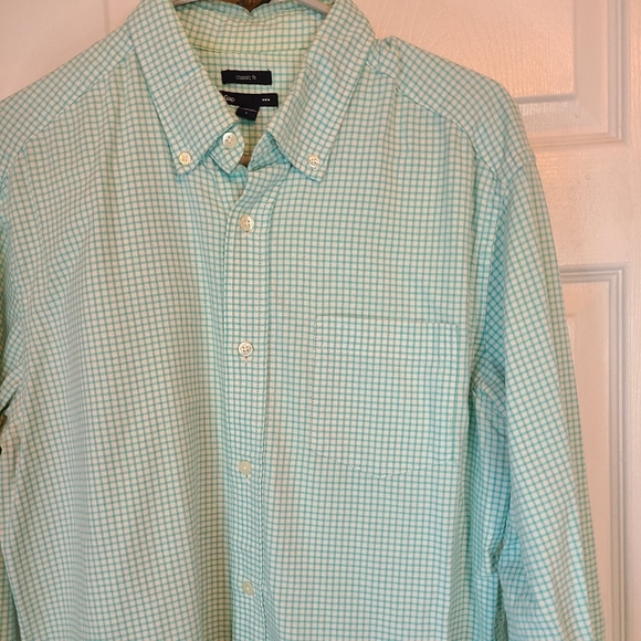 The Gap Men's Classic Long Sleeve Dress Shirt, Size: Large, Color: Green - Picture 5 of 12